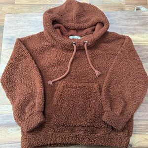 Vici Brown Sherpa Hoodie